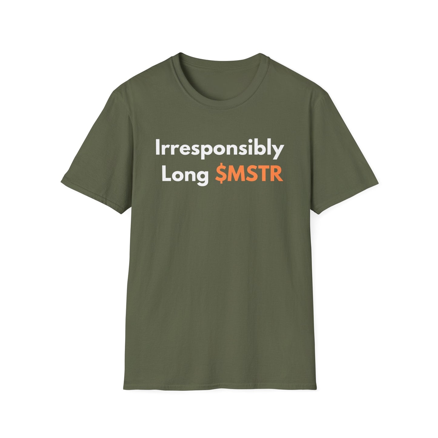 Softstyle Irresponsibly Long MSTR Bitcoin T-Shirt