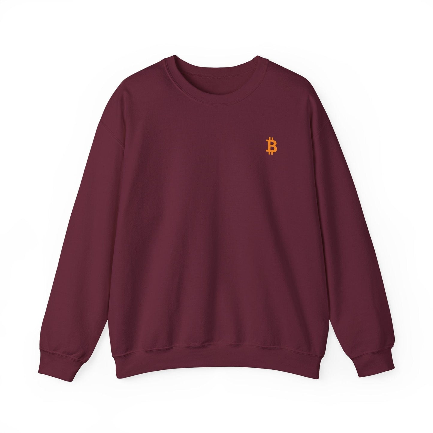 New Minimal Orange Logo Bitcoin Sweatshirt