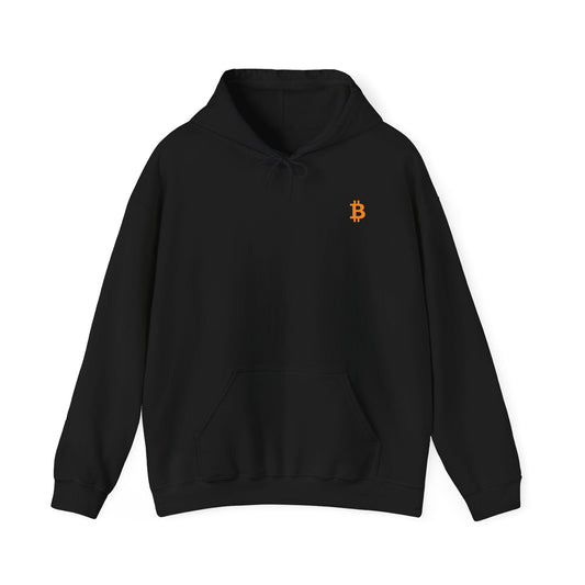 New Minimal Orange Logo Bitcoin Hooded Sweatshirt