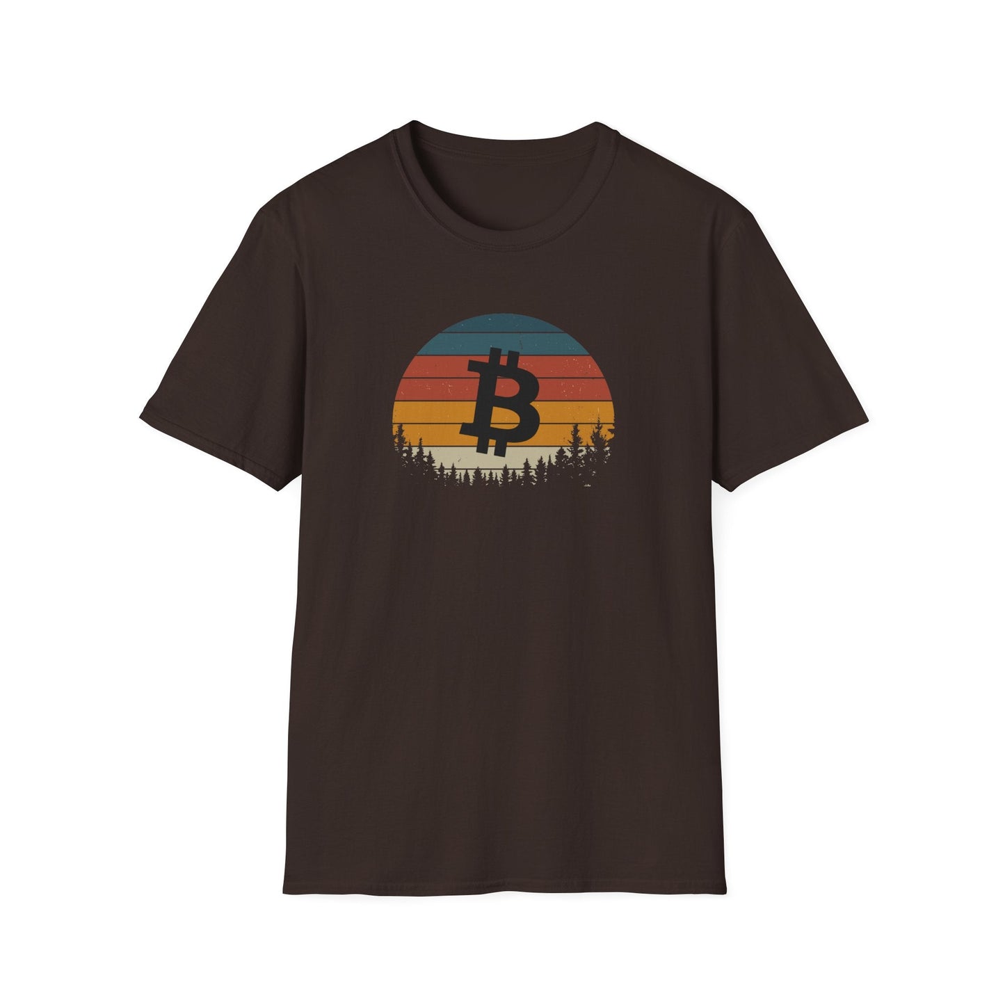Softstyle Retro Style Bitcoin T-Shirt