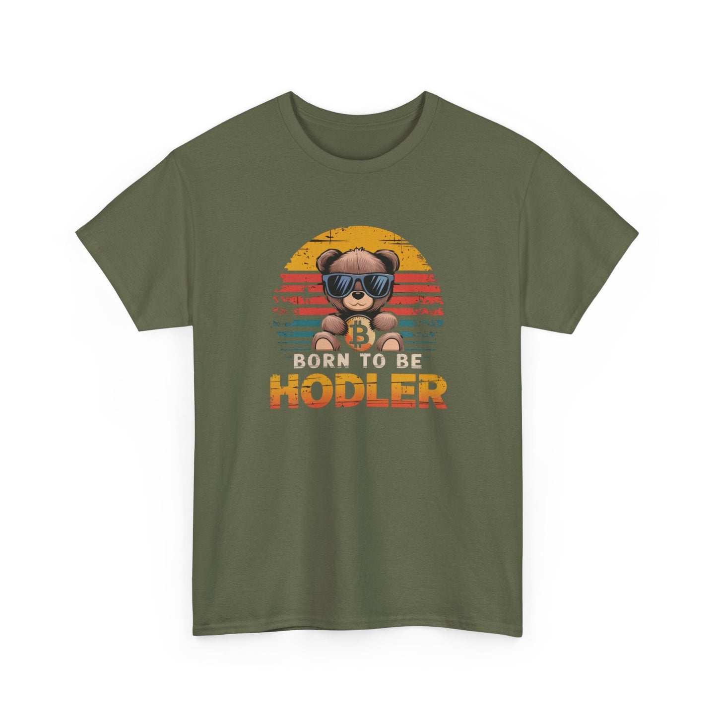 Born To Be HODLER Bear Bitcoin T-Shirt