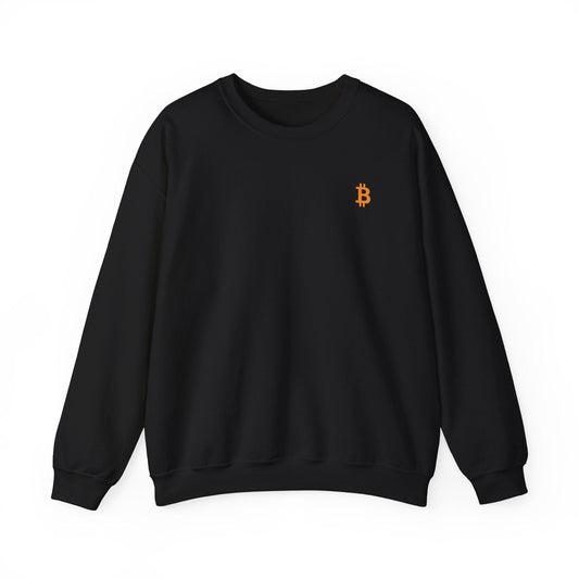New Minimal Orange Logo Bitcoin Sweatshirt