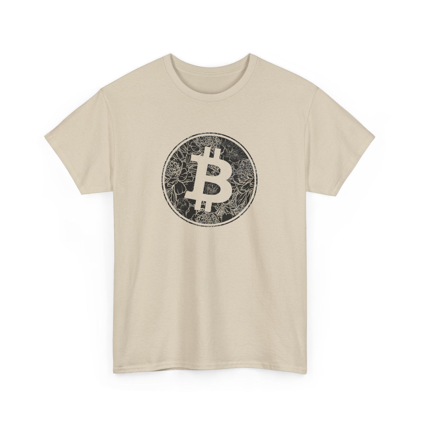 Flower Pattern Bitcoin T-Shirt