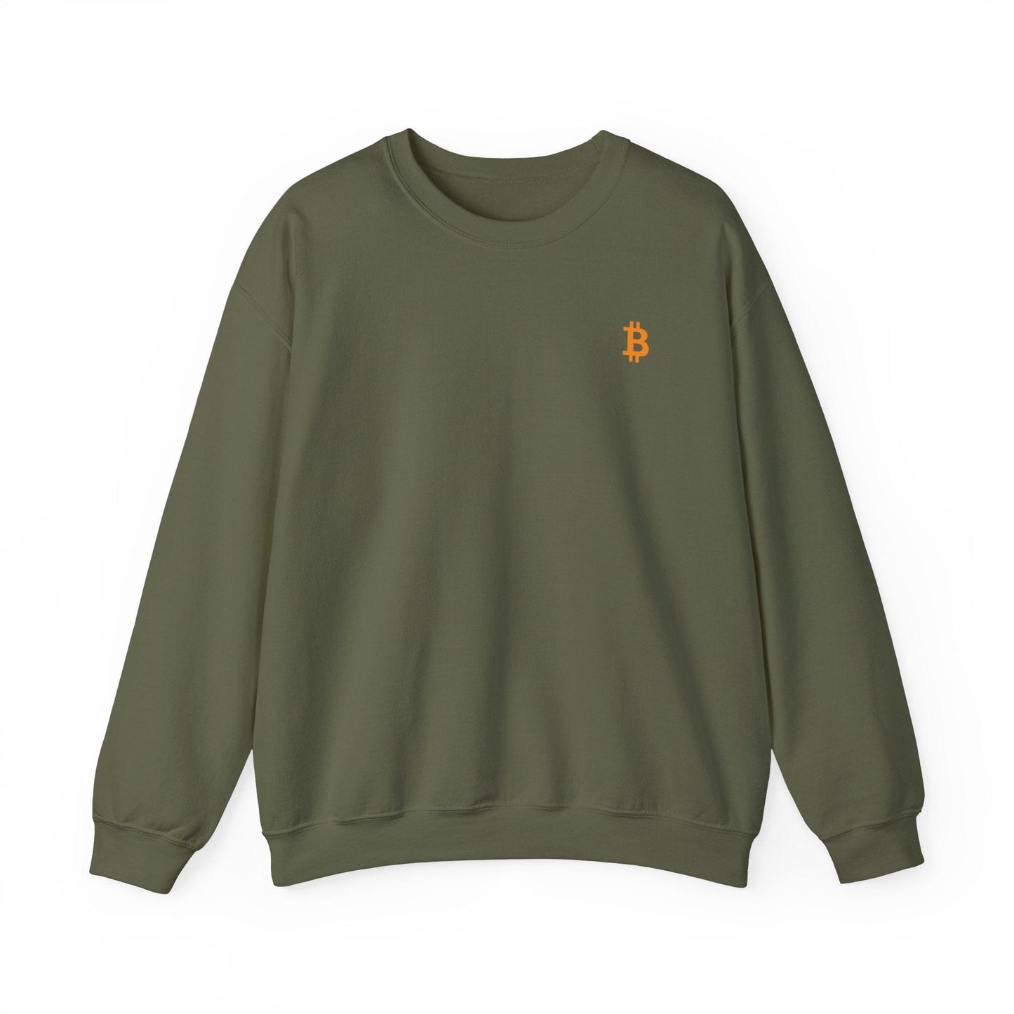 New Minimal Orange Logo Bitcoin Sweatshirt