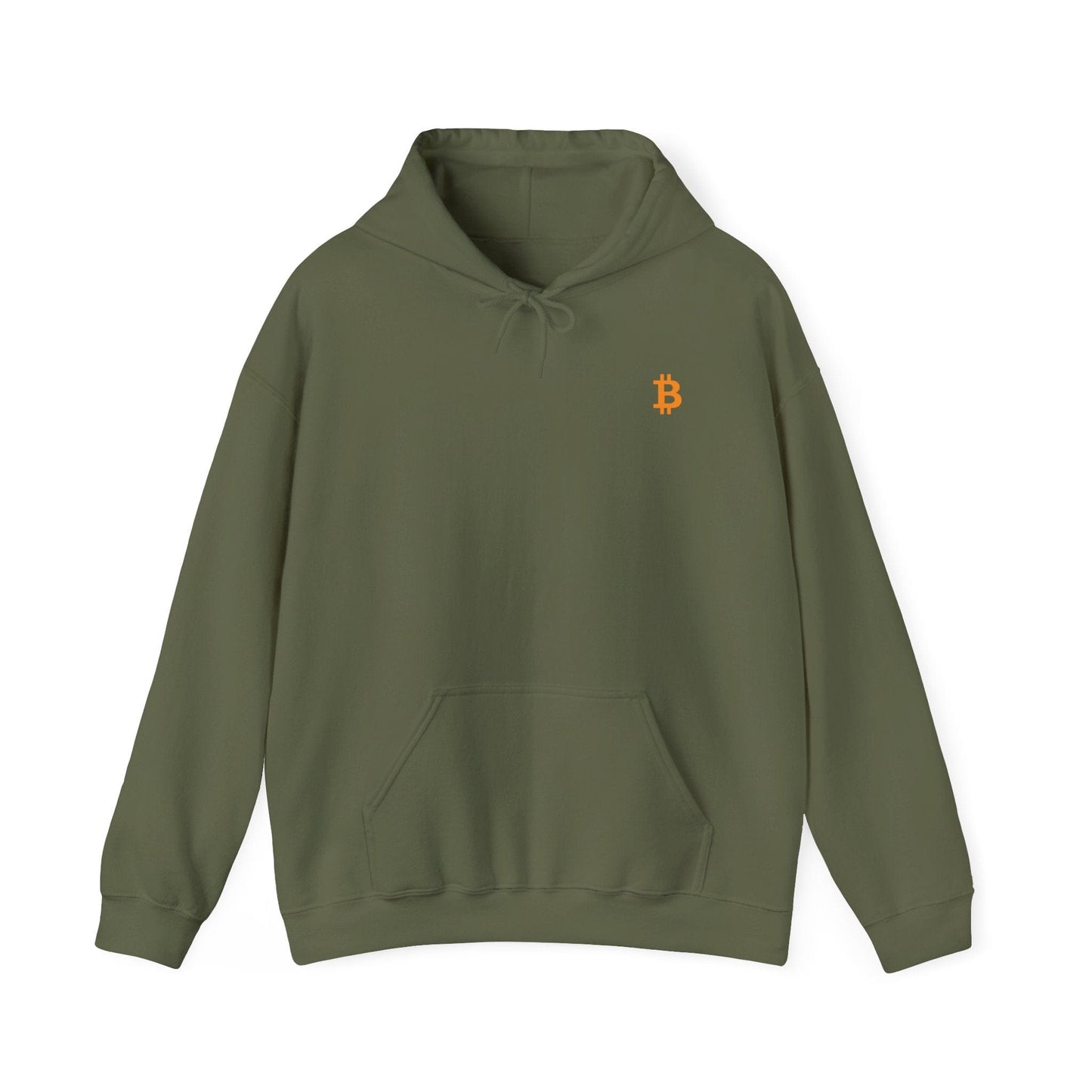 New Minimal Orange Logo Bitcoin Hooded Sweatshirt