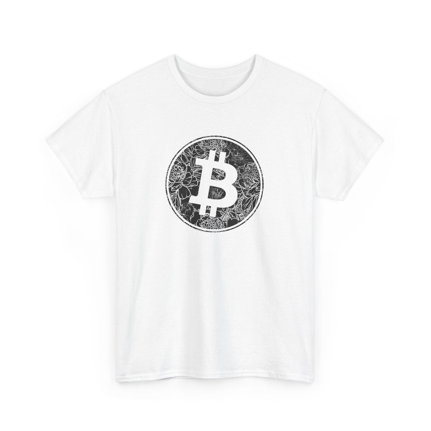 Flower Pattern Bitcoin T-Shirt