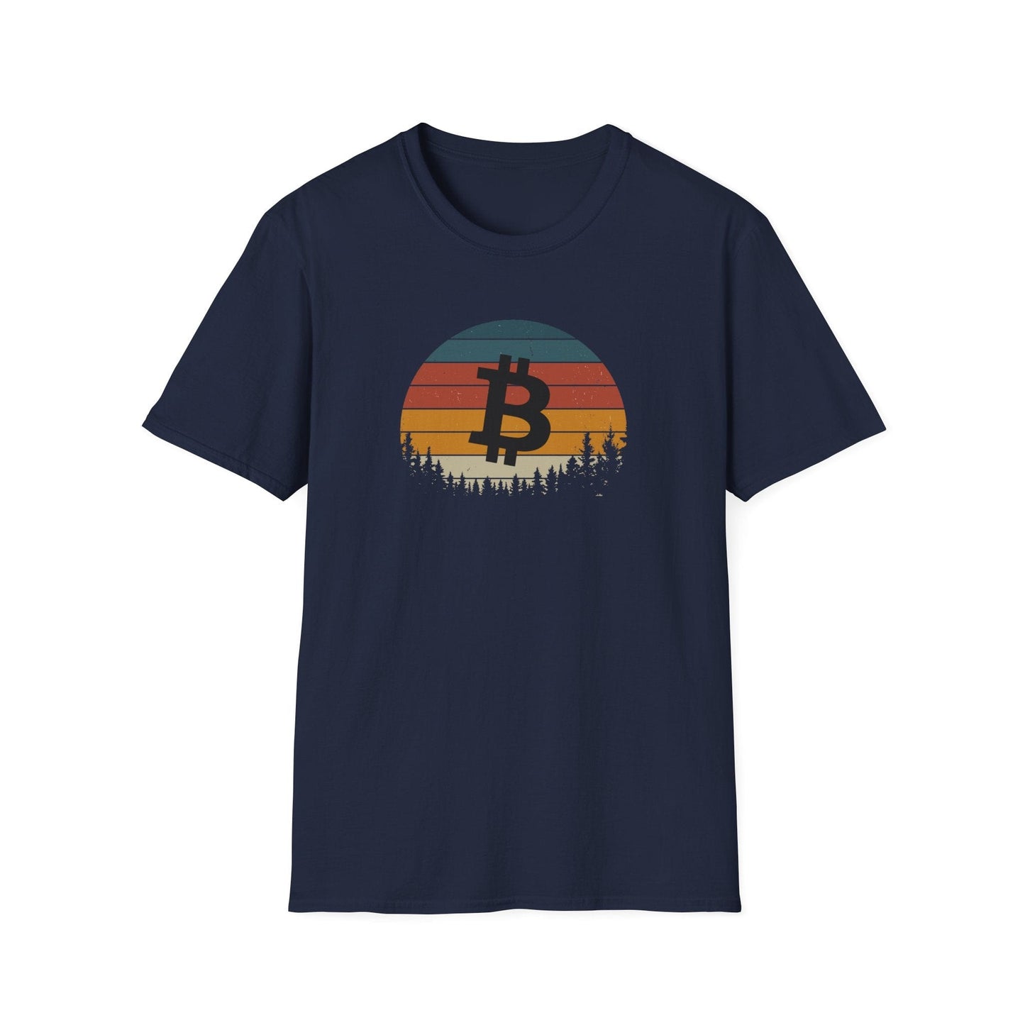 Softstyle Retro Style Bitcoin T-Shirt
