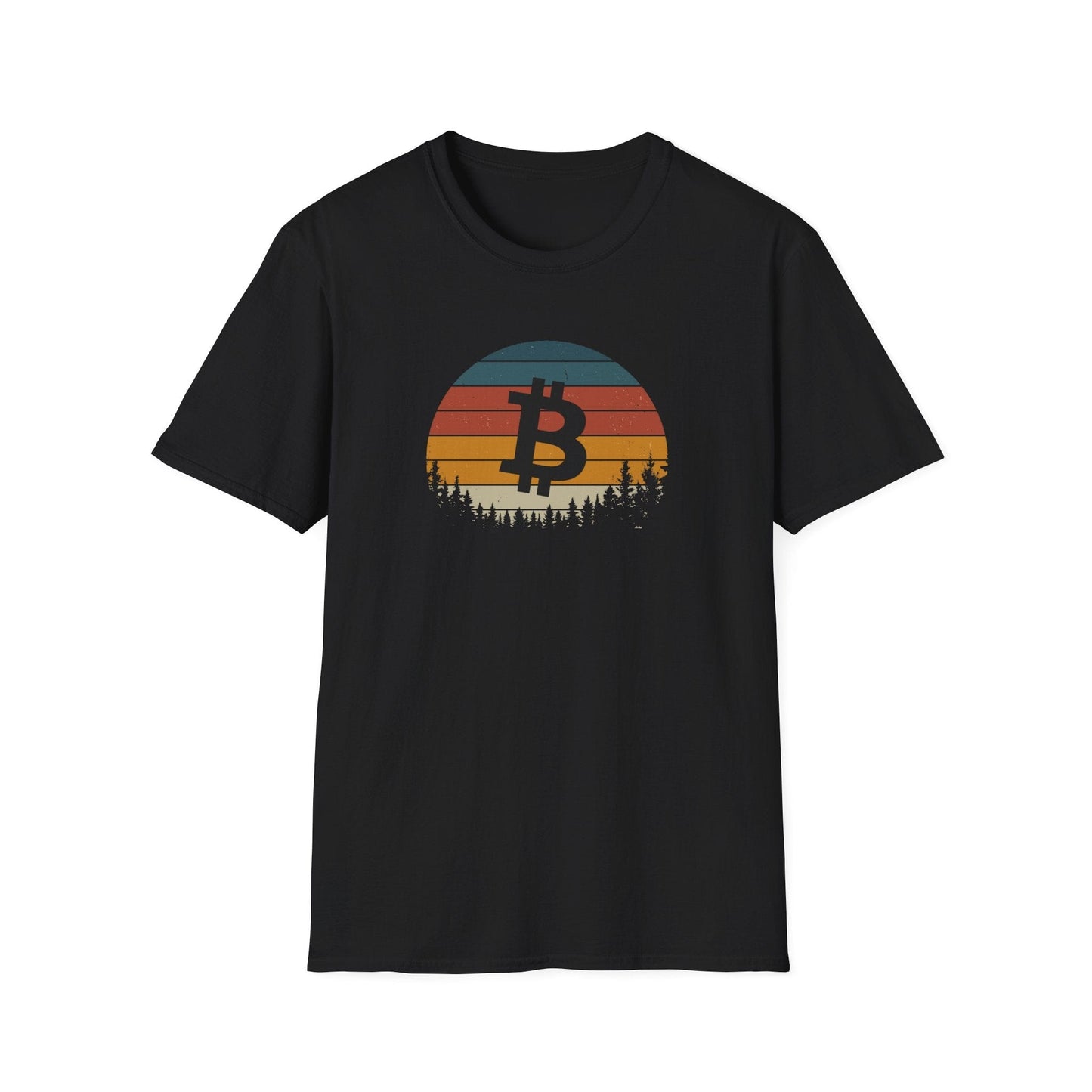 Softstyle Retro Style Bitcoin T-Shirt