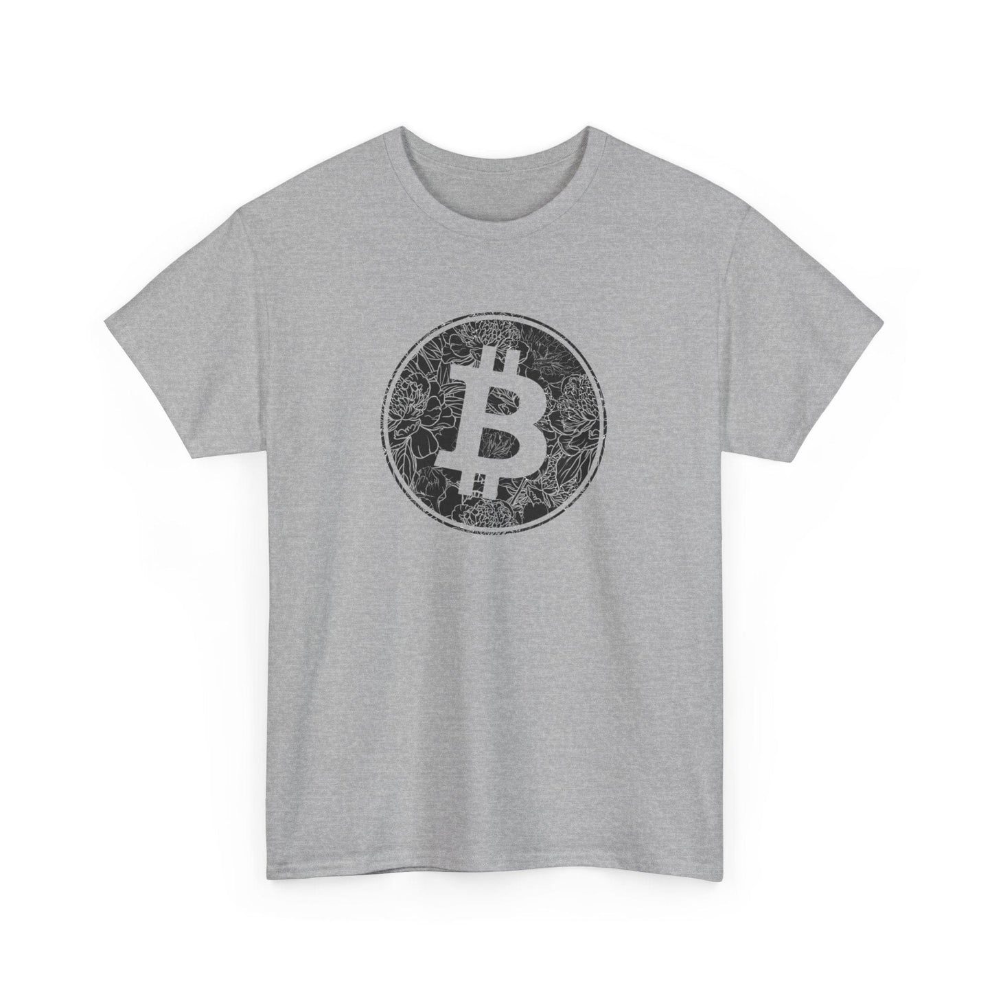 Flower Pattern Bitcoin T-Shirt