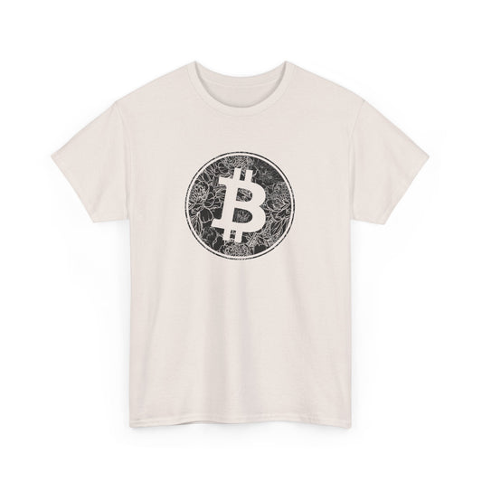 Flower Pattern Bitcoin T-Shirt