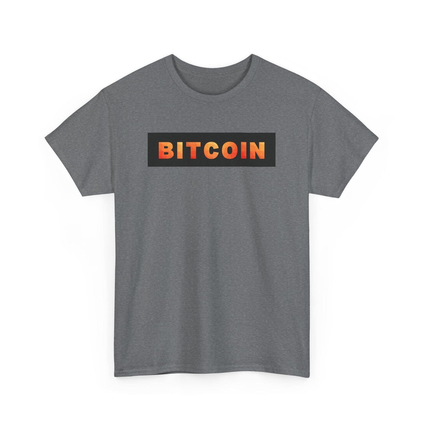 Orange Text Bitcoin T-Shirt