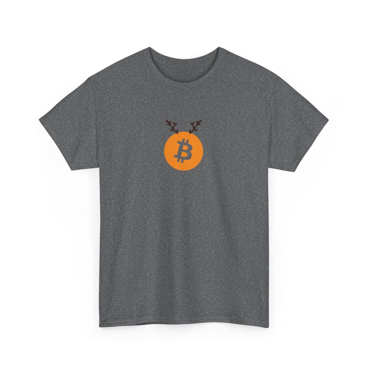 Christmas Reindeer Antlers Bitcoin T-Shirt