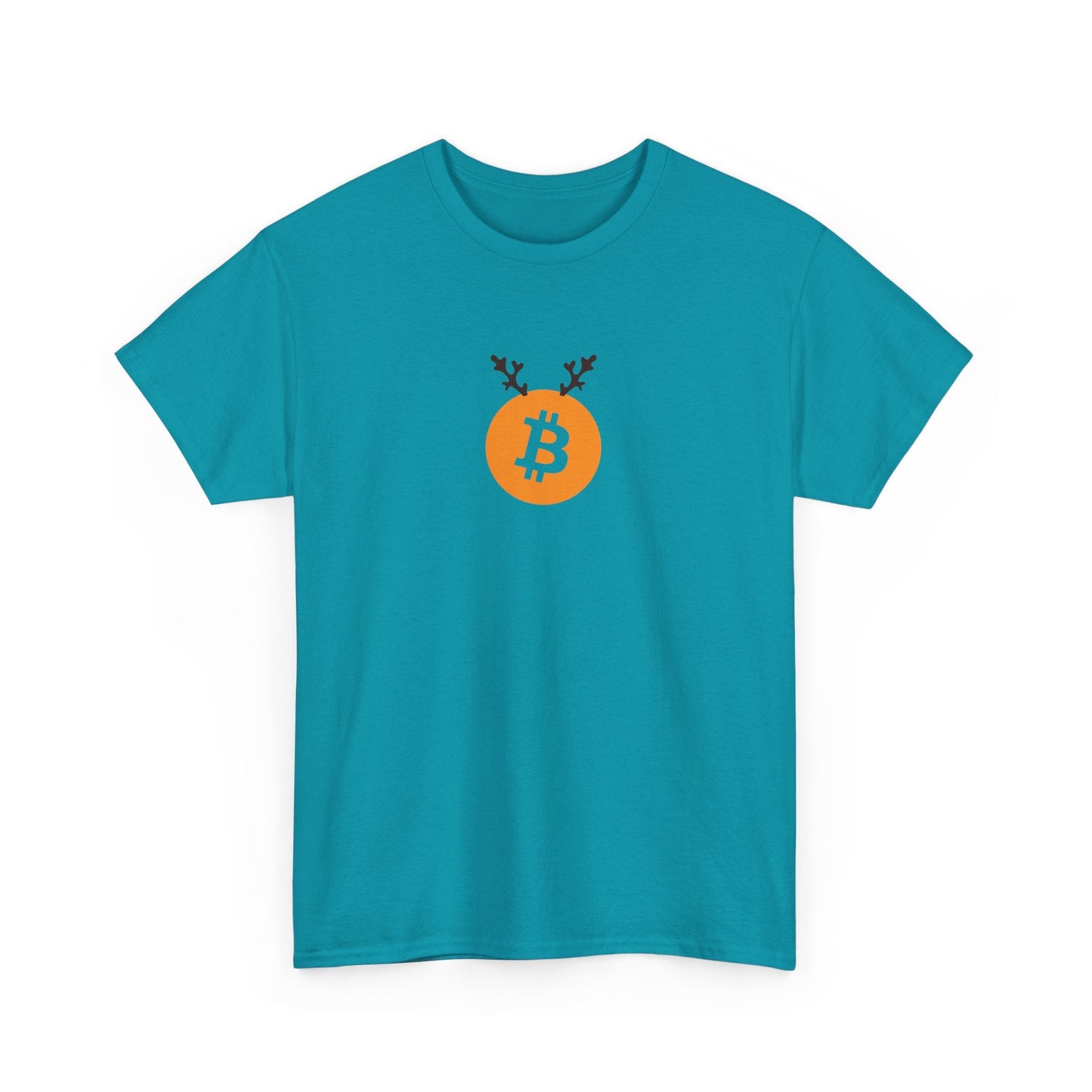 Christmas Reindeer Antlers Bitcoin T-Shirt