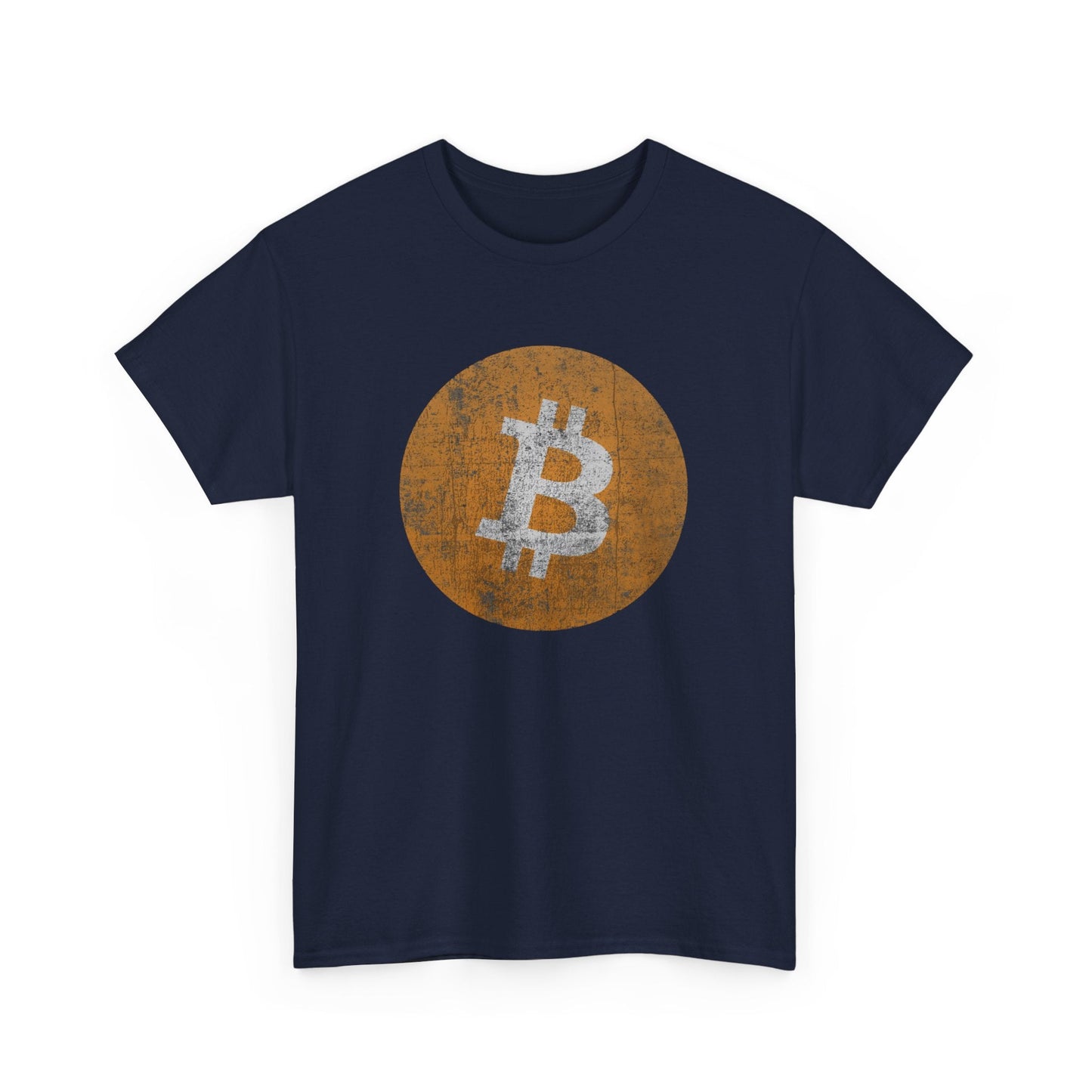 Vintage Distressed Bitcoin Logo T-Shirt