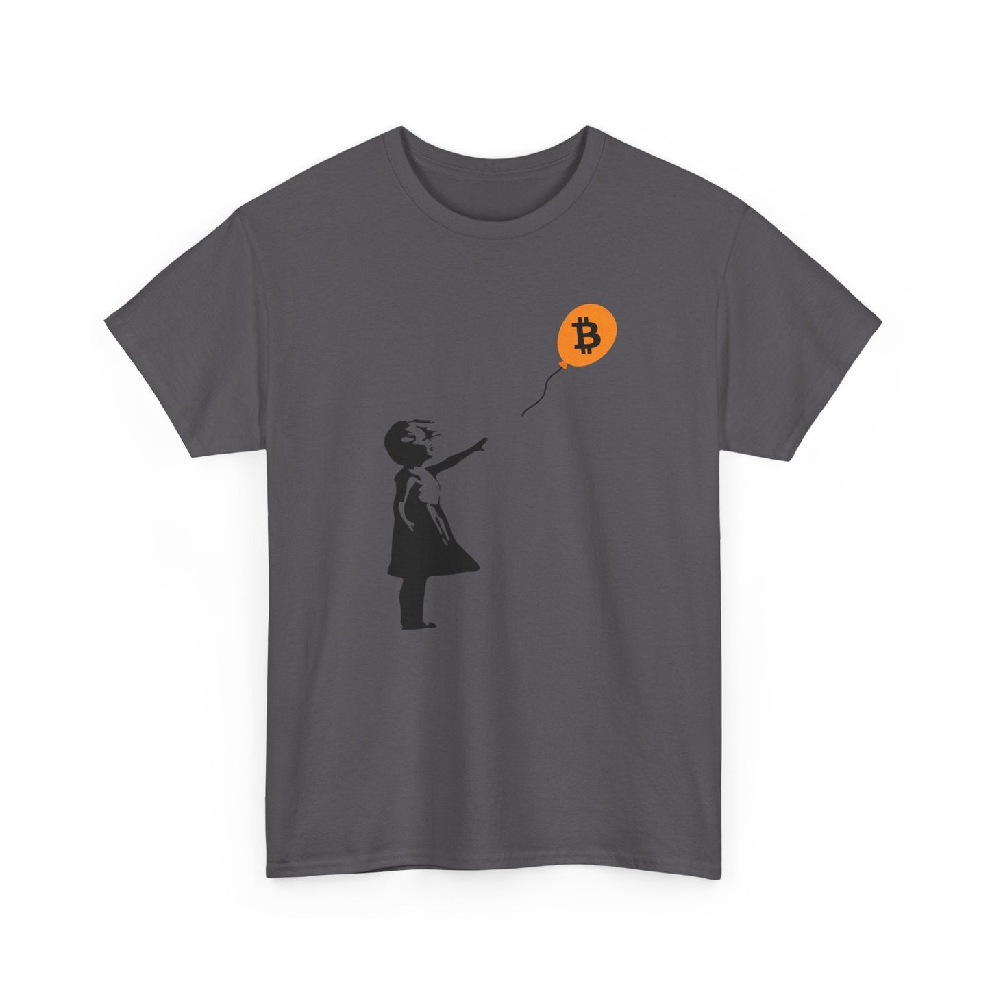 Banksy Girl With Balloon Bitcoin T-Shirt