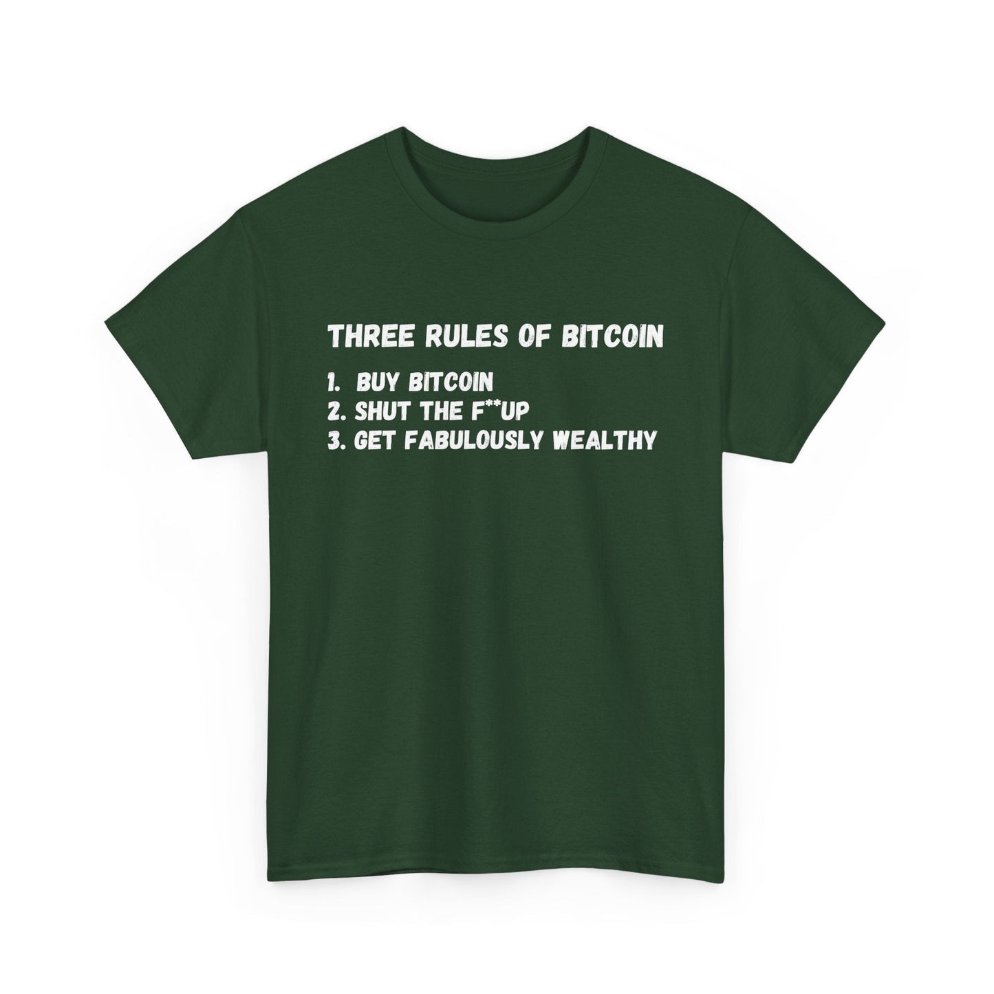 Three Rules Of Bitcoin T-shirt