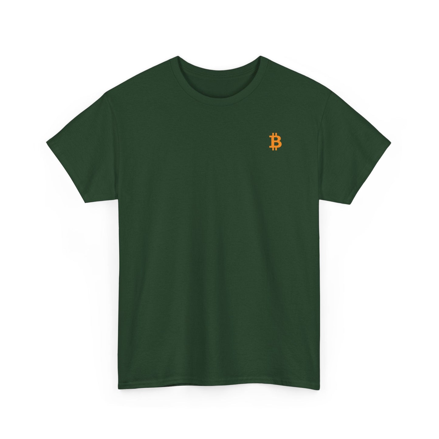 Minimal Orange Logo Bitcoin T-Shirt