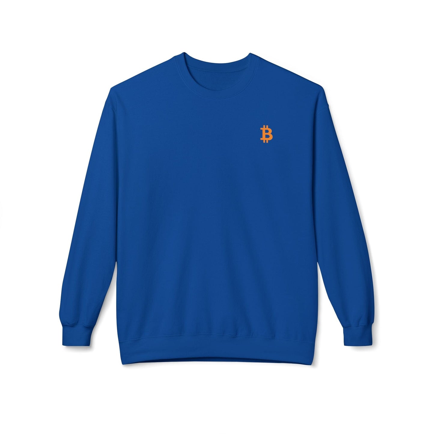 Minimal Orange Logo Bitcoin Sweatshirt