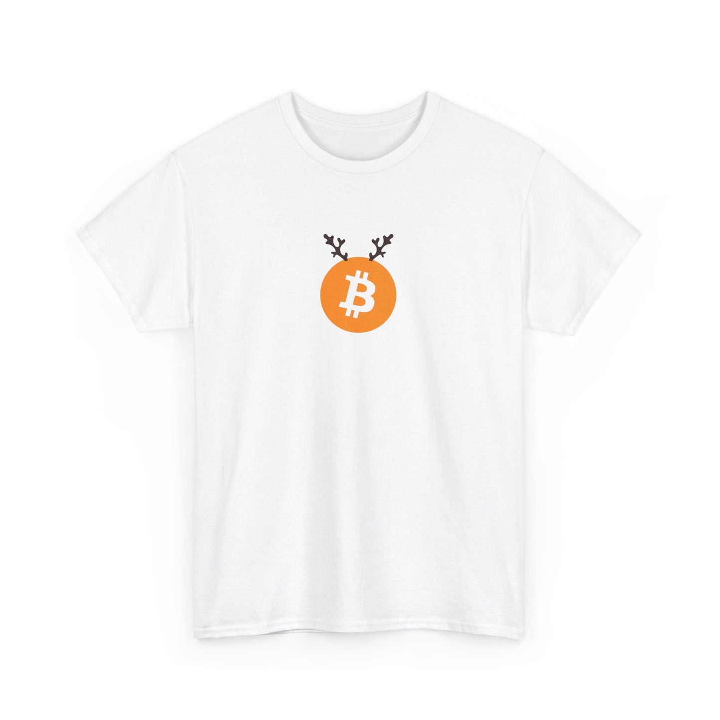 Christmas Reindeer Antlers Bitcoin T-Shirt