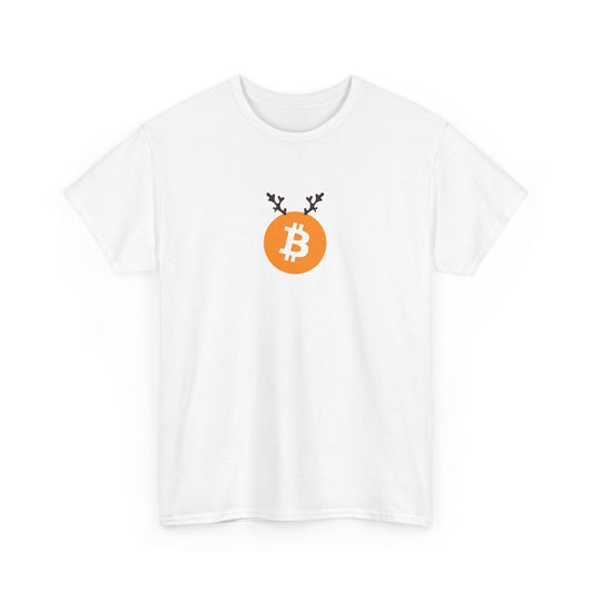 Christmas Reindeer Antlers Bitcoin T-Shirt