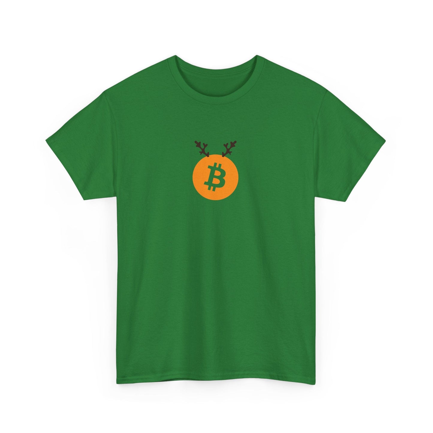 Christmas Reindeer Antlers Bitcoin T-Shirt