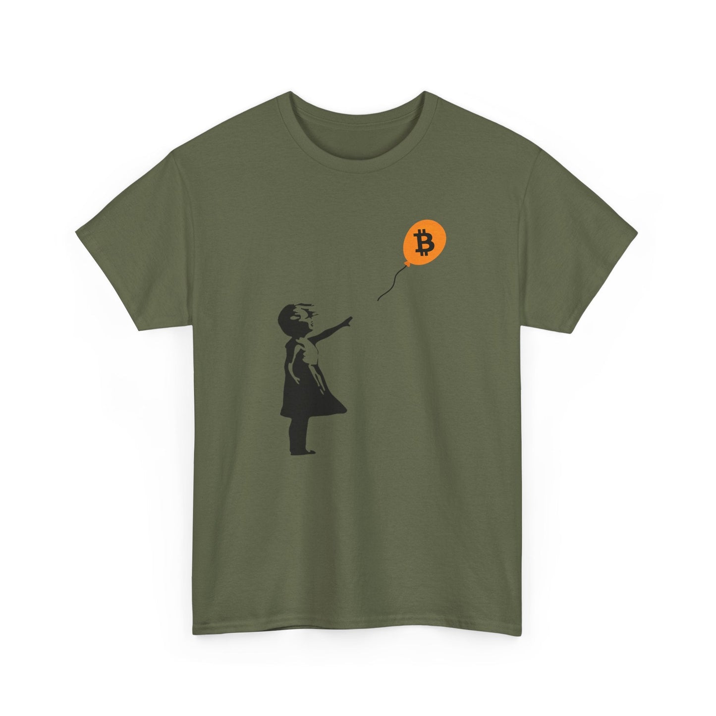 Banksy Girl With Balloon Bitcoin T-Shirt