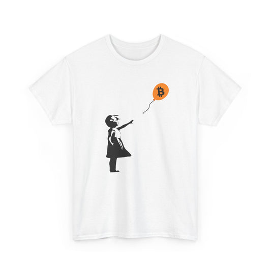 Banksy Girl With Balloon Bitcoin T-Shirt