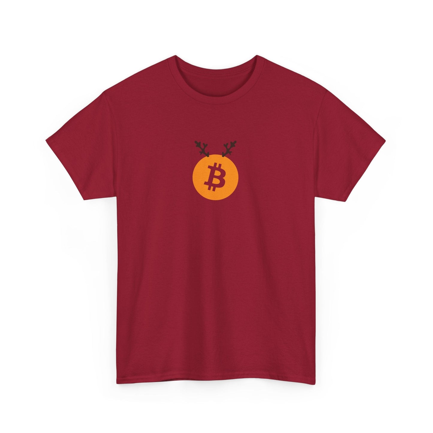 Christmas Reindeer Antlers Bitcoin T-Shirt