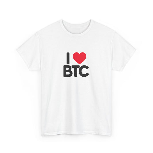 I Love BTC Bitcoin T-Shirt