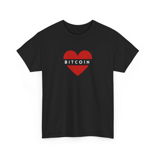 Red Heart Bitcoin T-Shirt