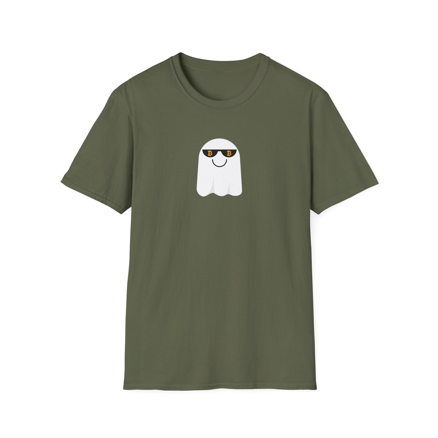 Softstyle Halloween Ghost Bitcoin T-Shirt