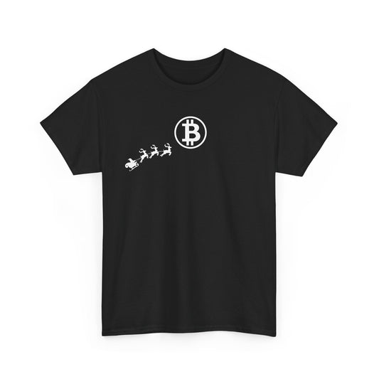 Christmas Reindeer To Bitcoin T-Shirt