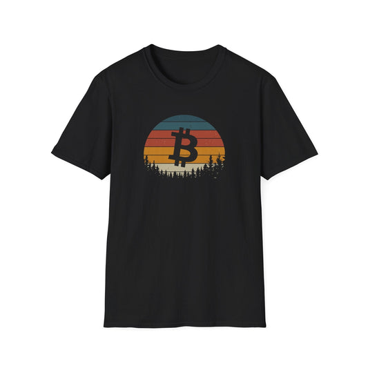 Softstyle Retro Style Bitcoin T-Shirt