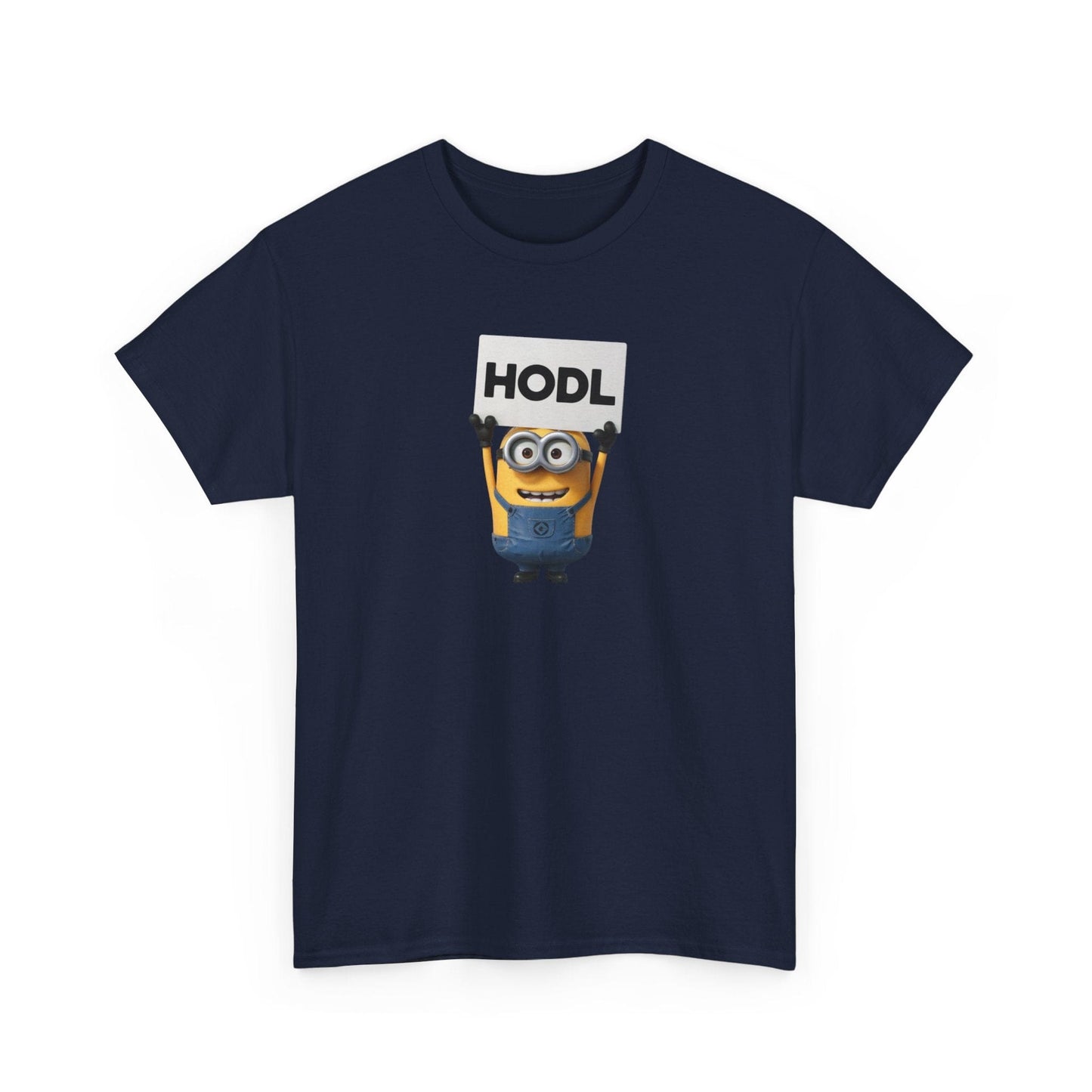 Minion With HODL Sign Bitcoin T-Shirt